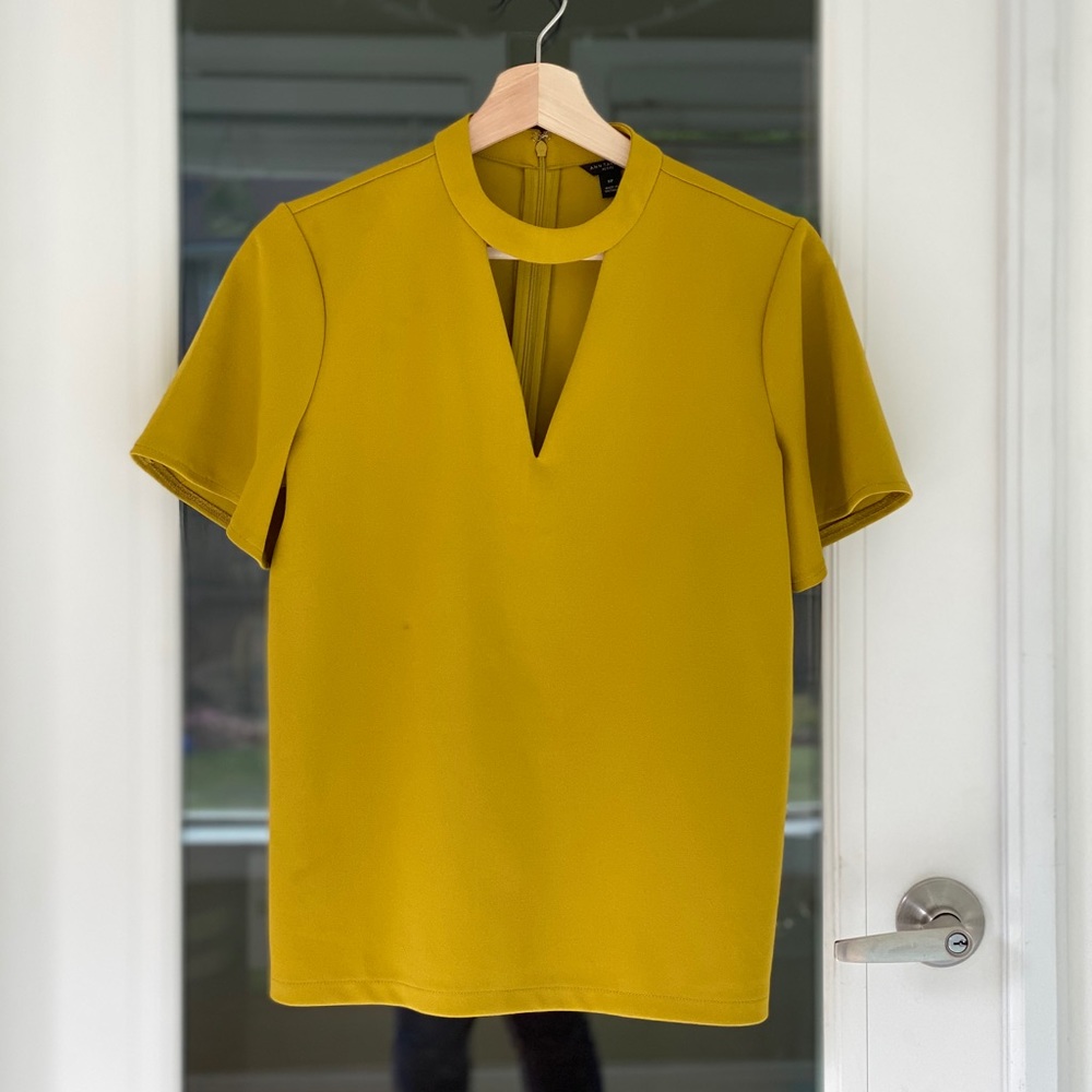 Ann Taylor Keyhole Blouse